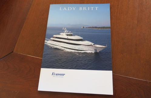 Feadship Lady Britt 63 meter jacht brochure 2011 De Vries, Verzamelen, Scheepvaart, Gebruikt, Boek of Tijdschrift, Motorboot, Ophalen of Verzenden