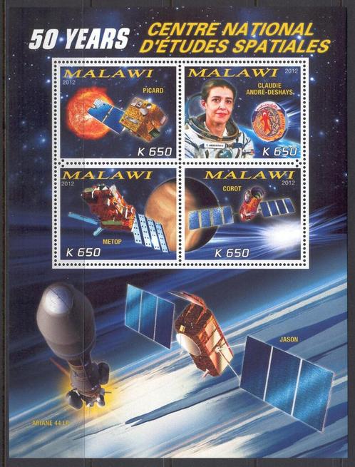 Space, 50 Years - Malawi 2012 - Postfris III, Postzegels en Munten, Postzegels | Thematische zegels, Postfris, Vliegtuigen, Verzenden