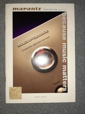 Marantz catalogus Premium Series 2002-2003 in het Frans