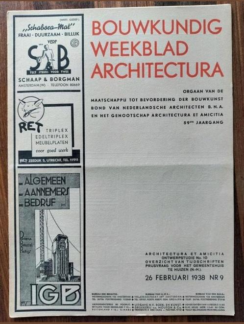 Bouwkundig Weekblad nr 9 oa architect Sandor Bodon (1938), Boeken, Kunst en Cultuur | Architectuur, Gelezen, Architectuur algemeen