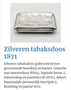 Zilveren tabaksdoos 1871