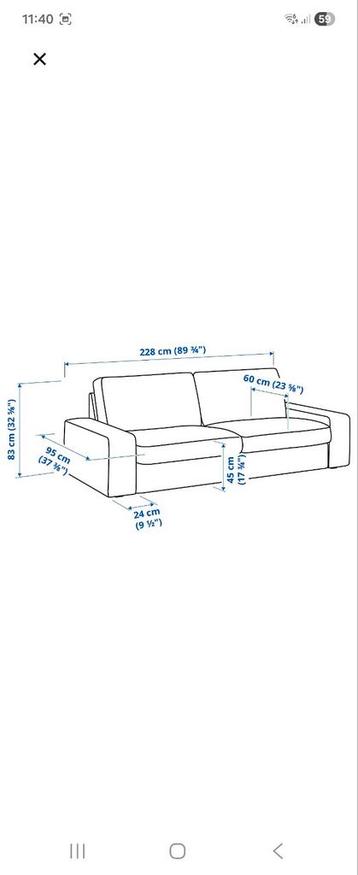 Gratis af te halen Kivik bank 3 zits - afbeelding 2 Gratis af te halen Kivik bank 3 zits - afbeelding 2