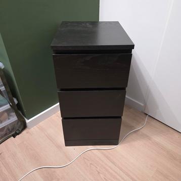 Ikea Malm ladekast zwartbruin - 3 lades - afbeelding 5 Ikea Malm ladekast zwartbruin - 3 lades - afbeelding 5