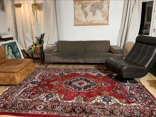 Groot vintage klassiek handgeknoopt perzisch tapijt. wol, Huis en Inrichting, Stoffering | Tapijten en Kleden, Zo goed als nieuw