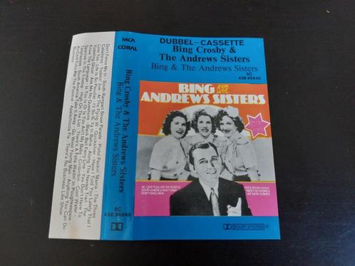 BING CROSBY & THE ANDREWS SISTERS - BING & THE ANDREWS SISTE, Cd's en Dvd's, Cassettebandjes, Zo goed als nieuw, Origineel, Jazz en Blues