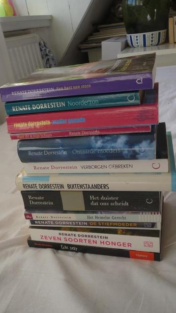 13 boeken Renate Dorrestein, literatuur, zie titels foto's