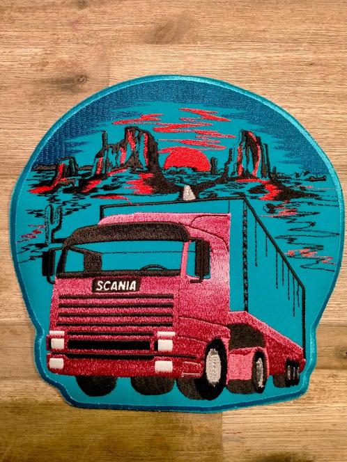Scania vrachtwagen truck embleem patch GROOT wagen kleding 2, Verzamelen, Automerken, Motoren en Formule 1, Nieuw, Ophalen of Verzenden