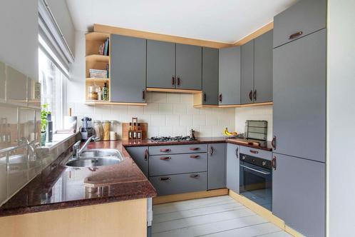 GRATIS complete hoek keuken incl 1 jaar oude smeq oven, Huis en Inrichting, Keuken | Complete keukens, Gebruikt, Ophalen of Verzenden