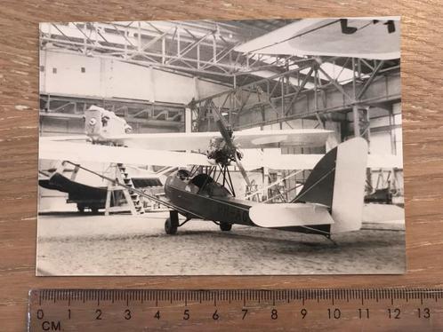 Curtiss Wright Junior PH-AGZ Foto Waalhaven 30’s Luchtvaart, Verzamelen, Luchtvaart en Vliegtuigspotten, Zo goed als nieuw, Kaart, Foto of Prent