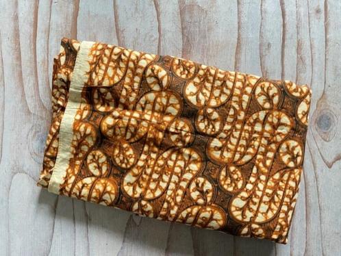 Sarong batik stof Indonesie bruin NIEUW, Hobby en Vrije tijd, Stoffen en Lappen, Nieuw, Katoen, 120 cm of meer, 200 cm of meer
