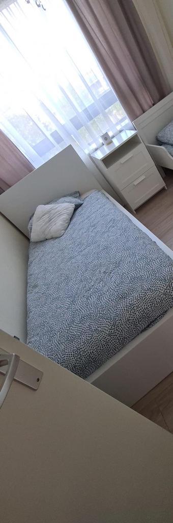 Eenpersoonsbed met opberglades - wit (IKEA stijl) - afbeelding 2 Eenpersoonsbed met opberglades - wit (IKEA stijl) - afbeelding 2