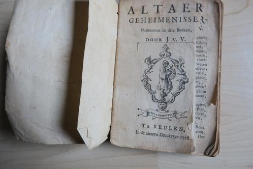 ALTAER GEHEIMNISSEN VONDEL 1718, Antiek en Kunst, Antiek | Boeken en Bijbels, Verzenden