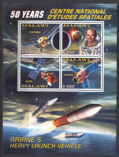 Space, 50 Years - Malawi 2012 -  Postfris I, Postzegels en Munten, Postzegels | Thematische zegels, Postfris, Vliegtuigen, Verzenden