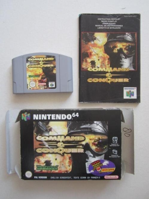 Command and Conquer N64 Nintendo 64, Spelcomputers en Games, Games | Nintendo 64, Strategie en Constructie, Ophalen of Verzenden