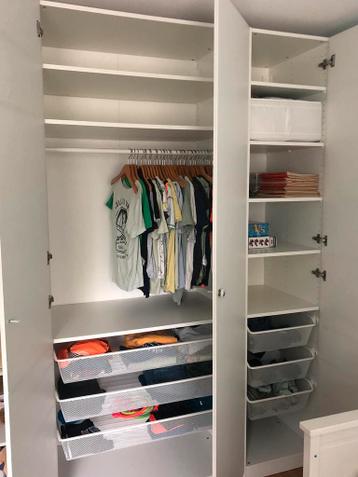 Ikea- kast Pax, 3-deurs met lades, roede en planken - afbeelding 15 Ikea- kast Pax, 3-deurs met lades, roede en planken - afbeelding 15