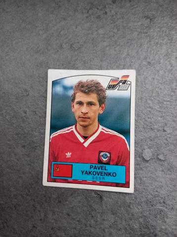 Panino sticker Euro 88 Duitsland. Pavel Yakovenko SSSR. 