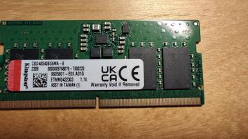 2 x Kingston 8GB PC5-4800 CL40 SODIMM