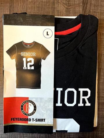 Nieuw T shirt Feyenoord zwart Senior maat L