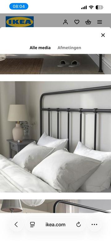 STJÄRNÖ Bedframe 180x200 cm - Zo goed als nieuw! - afbeelding 3 STJÄRNÖ Bedframe 180x200 cm - Zo goed als nieuw! - afbeelding 3