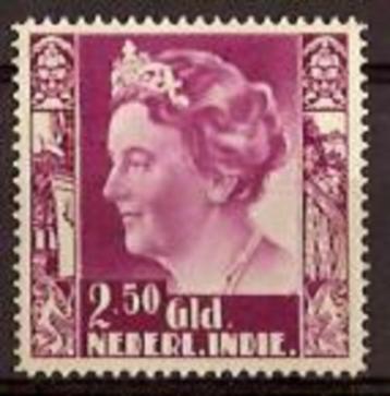 Ned-Indie NVPH nr 210 postfris Koningin Wilhelmina 1934