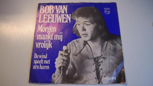 ZELDZAAM nederpop piraten single 1973 BOB van LEEUWEN morgen, Cd's en Dvd's, Vinyl Singles, Single, Nederlandstalig, 7 inch, Verzenden