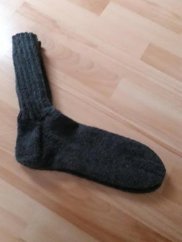 Gebreide sokken van sokkenwol. 75% wol. Maat 45/46/47