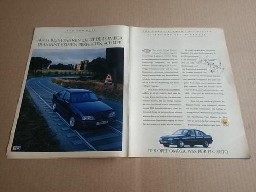 Reclame (uit oud tijdschrift) Opel Omega (1990), Verzamelen, Automerken, Motoren en Formule 1, Verzenden