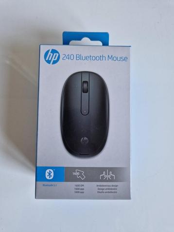 HP 240 Bluetooth Muis 1600 DPI Zwart Nieuw in Doos