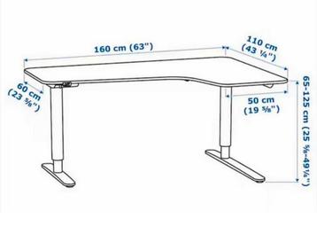 Ikea hoekbureau Bekant verstelbaar - afbeelding 6 Ikea hoekbureau Bekant verstelbaar - afbeelding 6