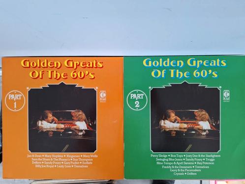 2 stuks vinyl van Golden Greats Of The 60's, Cd's en Dvd's, Vinyl | Verzamelalbums, Gebruikt, Pop, 12 inch, Ophalen of Verzenden