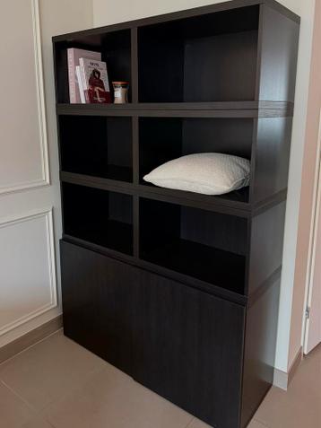 IKEA Besta Vakkenkast Zwartbruin 180x120cm - afbeelding 2 IKEA Besta Vakkenkast Zwartbruin 180x120cm - afbeelding 2