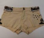 Supertrash beige shorts / korte broek vol kralen mt 26 36033