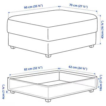 IKEA KIVIK 2-zits leren bank + hocker – zwart – 2022 - afbeelding 5 IKEA KIVIK 2-zits leren bank + hocker – zwart – 2022 - afbeelding 5