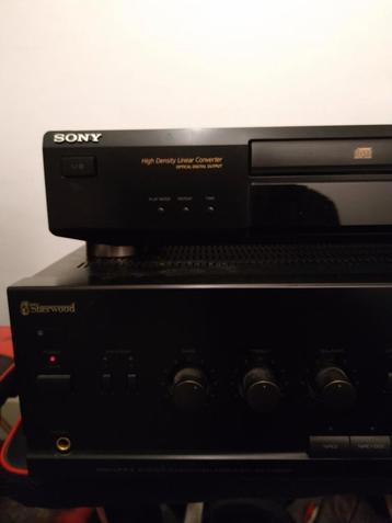 Sherwood versterker, Sony cd speler plus B&W speakers