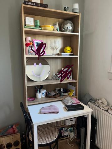 IKEA BILLY boekenkast met bureau - eiken/wit - afbeelding 2 IKEA BILLY boekenkast met bureau - eiken/wit - afbeelding 2