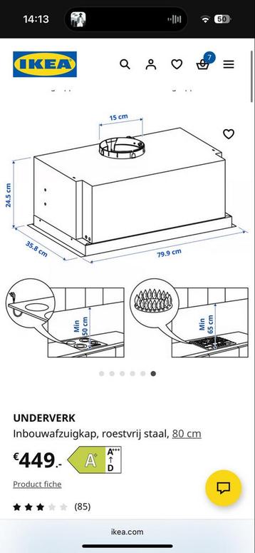 Ikea keukenkastjes met inbouw afzuigkap - afbeelding 8 Ikea keukenkastjes met inbouw afzuigkap - afbeelding 8