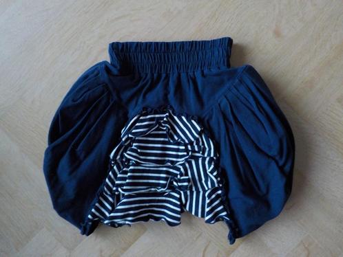Pom Pom tricot rokje meisje donkerblauw wit maat 116, Kinderen en Baby's, Kinderkleding | Maat 116, Zo goed als nieuw, Meisje