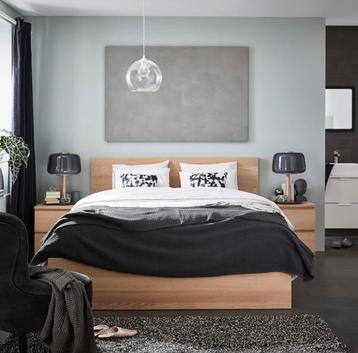 Ikea malm bed (evt met matras en achter kast) - afbeelding 3 Ikea malm bed (evt met matras en achter kast) - afbeelding 3