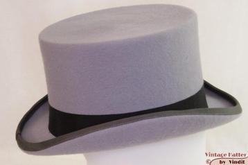 Nieuwe Ascot Hoge hoed Christies grijs in maat 55  