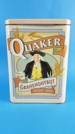 Quaker Ontbijtgranen blik, vintage, 24x11x11 cm. 7A7