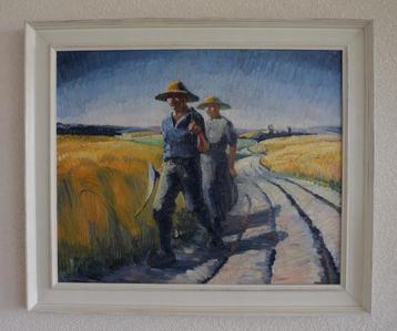 Maarten Meuldijk (1894-1972) - Landarbeiders in korenveld
