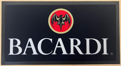 Bacardi barmat zwart logo dripmat reclame barrunner, Verzamelen, Merken en Reclamevoorwerpen, Nieuw, Ophalen of Verzenden