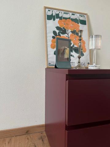 IKEA MALM kasten - Bordeaux rood - 3 stuks - afbeelding 2 IKEA MALM kasten - Bordeaux rood - 3 stuks - afbeelding 2