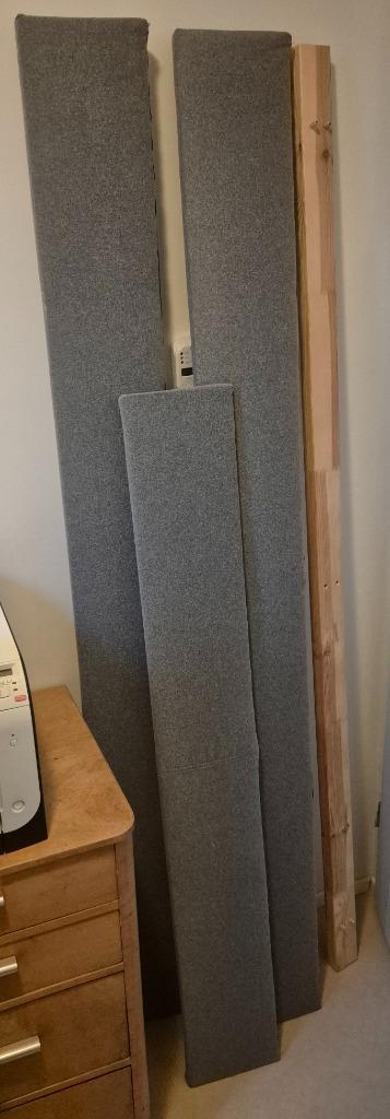 IKEA NARRÖN bedframe grijs gestoffeerd lattenbodem 140 x 200 - afbeelding 5 IKEA NARRÖN bedframe grijs gestoffeerd lattenbodem 140 x 200 - afbeelding 5