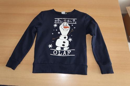 Olaf / Frozen / Disney trui / sweater maat 122 / 128, Kinderen en Baby's, Kinderkleding | Maat 122, Zo goed als nieuw, Trui of Vest
