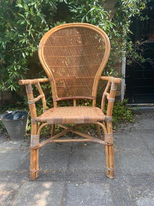 Vintage pauw stoelen, Huis en Inrichting, Stoelen, Gebruikt, Twee, Bruin, Ophalen of Verzenden