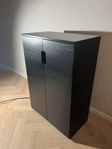Ikea Galant kast met deuren. Zwart gebeitst essenfineer - afbeelding 1 Ikea Galant kast met deuren. Zwart gebeitst essenfineer - afbeelding 1
