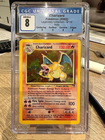 Pokemon Charizard 3/110 holo Legendary Collection CGC 8