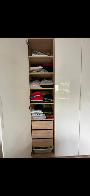 5x Ikea Pax deuren hoogglans wit 50x229 cm - afbeelding 1 5x Ikea Pax deuren hoogglans wit 50x229 cm - afbeelding 1
