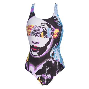 Nieuw Arena W Yukiko V Back One Piece badpak Black-Multi